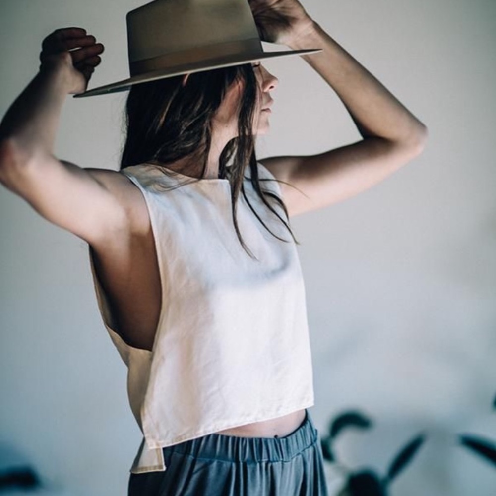 Ozma of California Crop Apron Tank